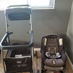 Chicco KeyFit 30 Infant Car Seat, Lilla  & Caddy